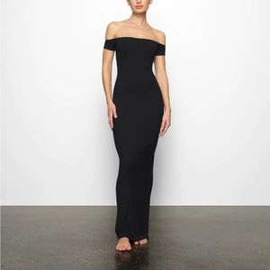 Skims Soft Lounge Off The Shoulder Dress